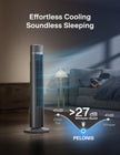 PELONIS Oscillating Tower Fan with Remote Control 40’’ Quiet Stand Up Fan with 3 Speed Settings and 3 Modes 15-Hour Timer LED Display for Bedroom Home Office Use, Black 🍁 All In One Marketplace Canada
