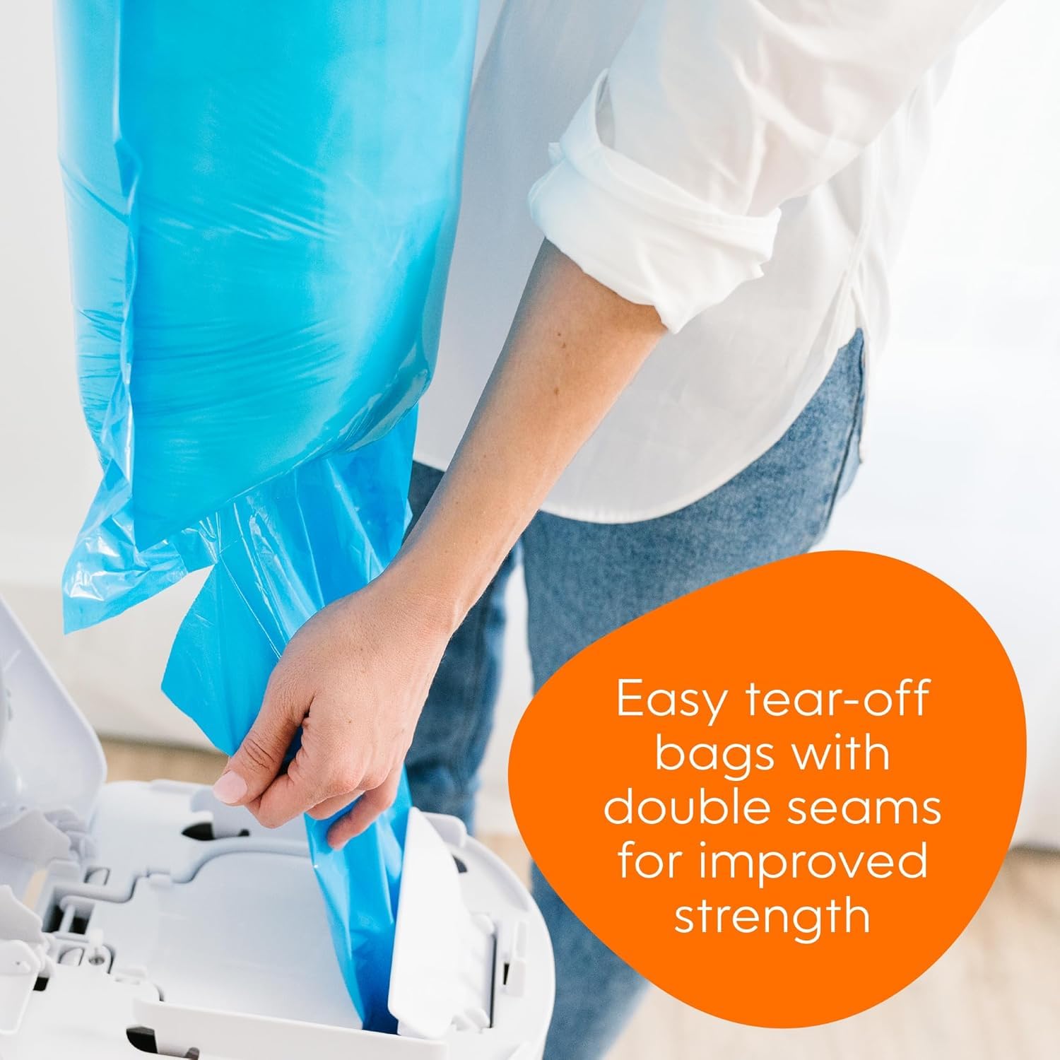 Diaper Genie Easy Roll Refill with 30 Bags - Refill for Diaper Genie Signature, Platinum, Essence Pails - Holds up to 1,410 Newborn Diapers, Blue, 1-Pack 🍁 All In One Marketplace Canada
