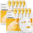 MEDIHEAL Ceramide Essential Face Mask - Moisturizing, Barrier Repair with Panthenol & Adenosine for Intense Hydration for Dry & Sensitive Skin, Face Mask for Women, Vegan, Korean Skincare (10 Sheets) 🍁 All In One Marketplace Canada