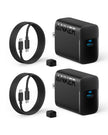 Anker 45W USB C Charger Block, PPS Fast Charger with USB-C Cable for iPhone 17/16/15 and More Series, iPad, Galaxy S24 Ultra (2-Pack 5 ft Cable Included) 🍁 All In One Marketplace Canada
