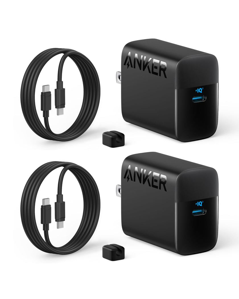 Anker 45W USB C Charger Block, PPS Fast Charger with USB-C Cable for iPhone 17/16/15 and More Series, iPad, Galaxy S24 Ultra (2-Pack 5 ft Cable Included) 🍁 All In One Marketplace Canada