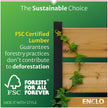 5ft H x 3.2ft W (1 Panel) No Dig Enclo Concord Cedar Wood Privacy Screen, Great to Hide Trash Cans, Decorative Patio Privacy Screen, Outdoor Fence, Air Conditioner Fence, EC18022 🍁 All In One Marketplace Canada
