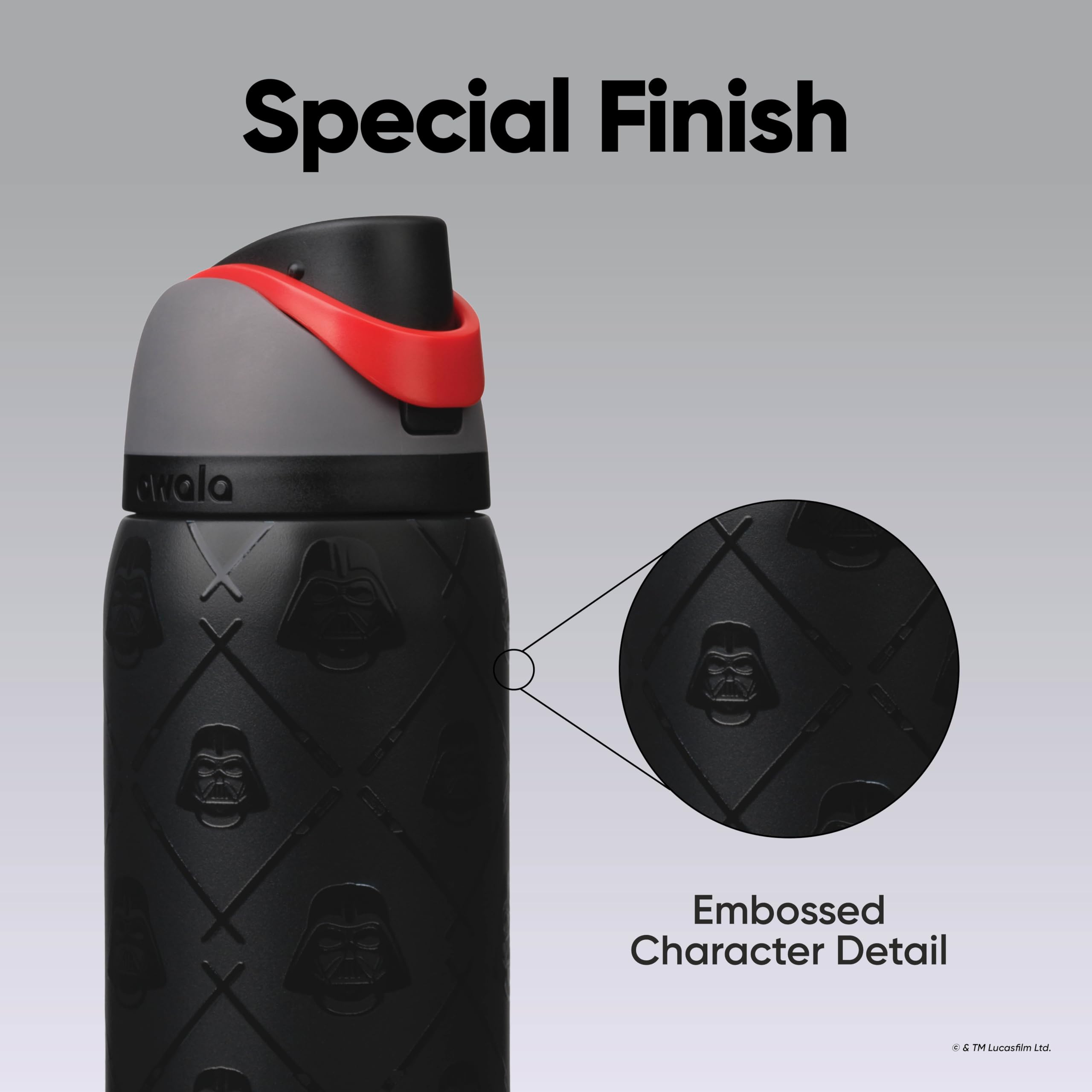 Star Wars Owala FreeSip Insulated Stainless Steel Water Bottle with Straw, BPA-Free Sports Water Bottle, Great for Travel, 32 Oz, Darth Vader 🍁 All In One Marketplace Canada