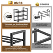 Roylvan 3-Tire Expandable Shoe Rack, 17