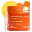 PLANTIFIQUE Kojic Acid and Turmeric Cleansing Pads - Lab-Tested - 60 Exfoliating Pads with Ceramides, Niacinamide & Vitamin C for Dark Spots & Uneven Skin Tone 🍁 All In One Marketplace Canada