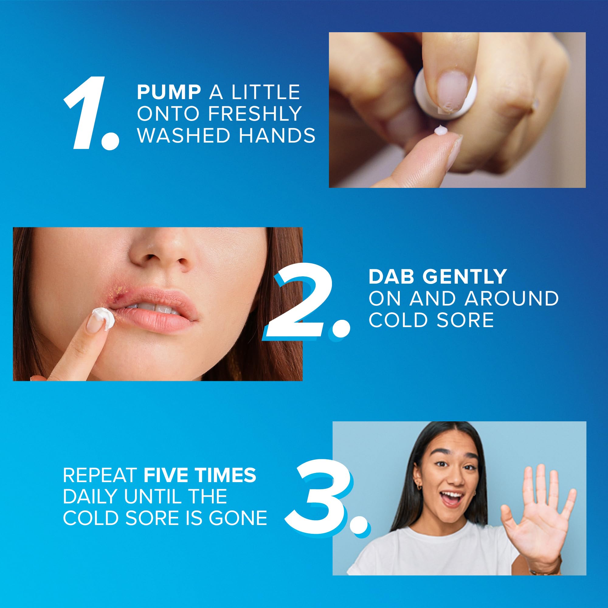 Abreva Cream Pump Cold Sore Treatment, Heals your cold sore in 4.1 days 1 , Contains docosanol to protect healthy cells against the virus, 2 g 🍁 All In One Marketplace Canada
