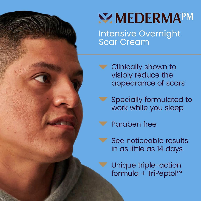 Mederma PM Intensive Overnight Scar Cream | Reduces the appearance of Old & New scars while you sleep, 30 ml 🍁 All In One Marketplace Canada