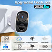2026 Upgraded 2K Security Cameras Wireless Outdoor, Free Cloud Storage, 1-5 Months Battery Life, AI Motion Detection Spotlight Siren Alarm WiFi Surveillance Outdoor Camera, 2-Way Talk, Waterproof 🍁 All In One Marketplace Canada