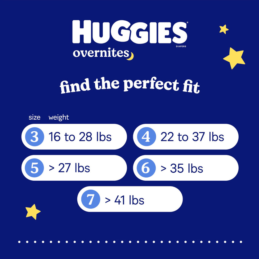 Huggies Overnites Size 7 Overnight Diapers (41+ lbs), 36 Ct 🍁 All In One Marketplace Canada