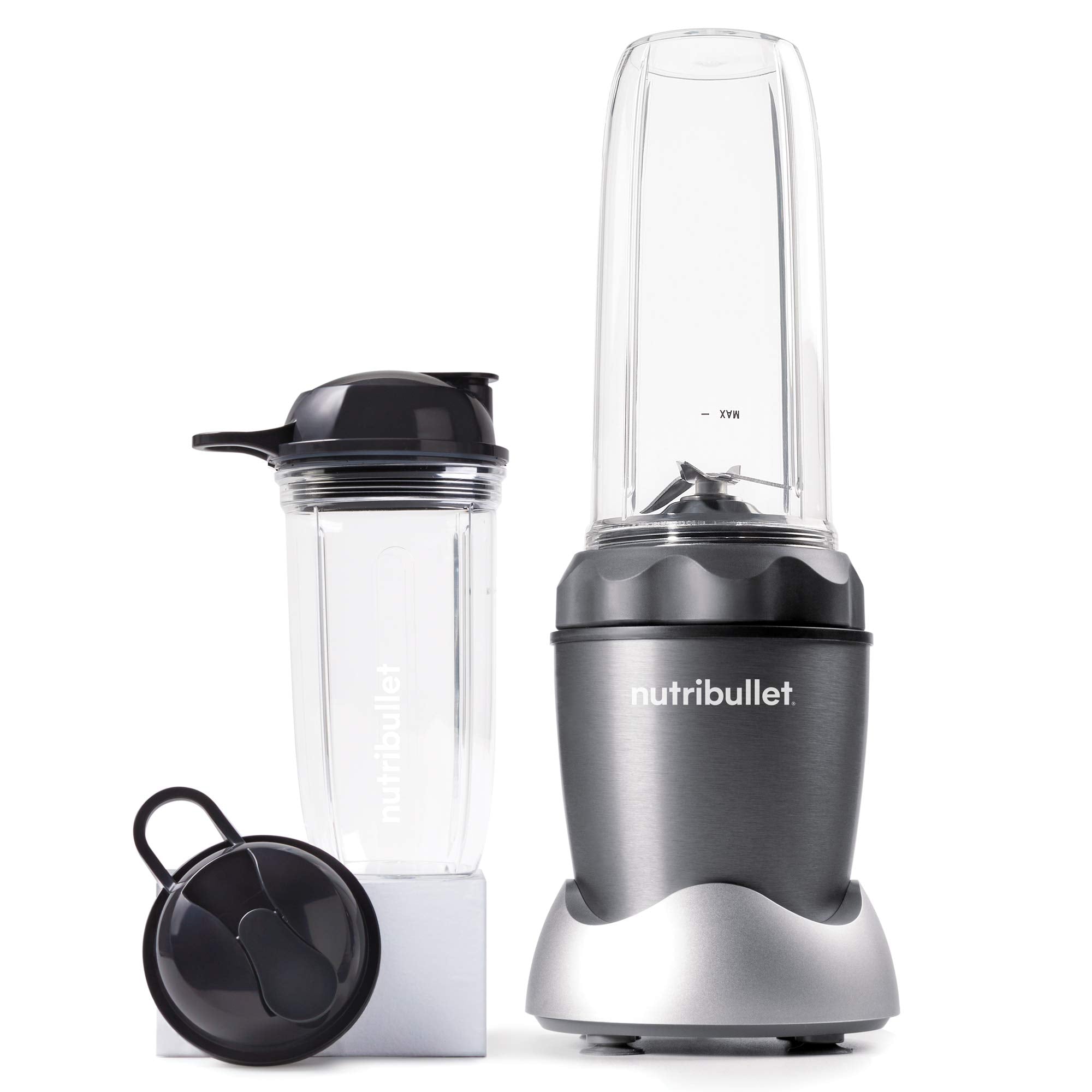Nutri Bullet NB50100C Pro 1000 Single Serve Blender (1000W) 7-Piece Set, Dark Gray/Light Gray Skirt 🍁 All In One Marketplace Canada