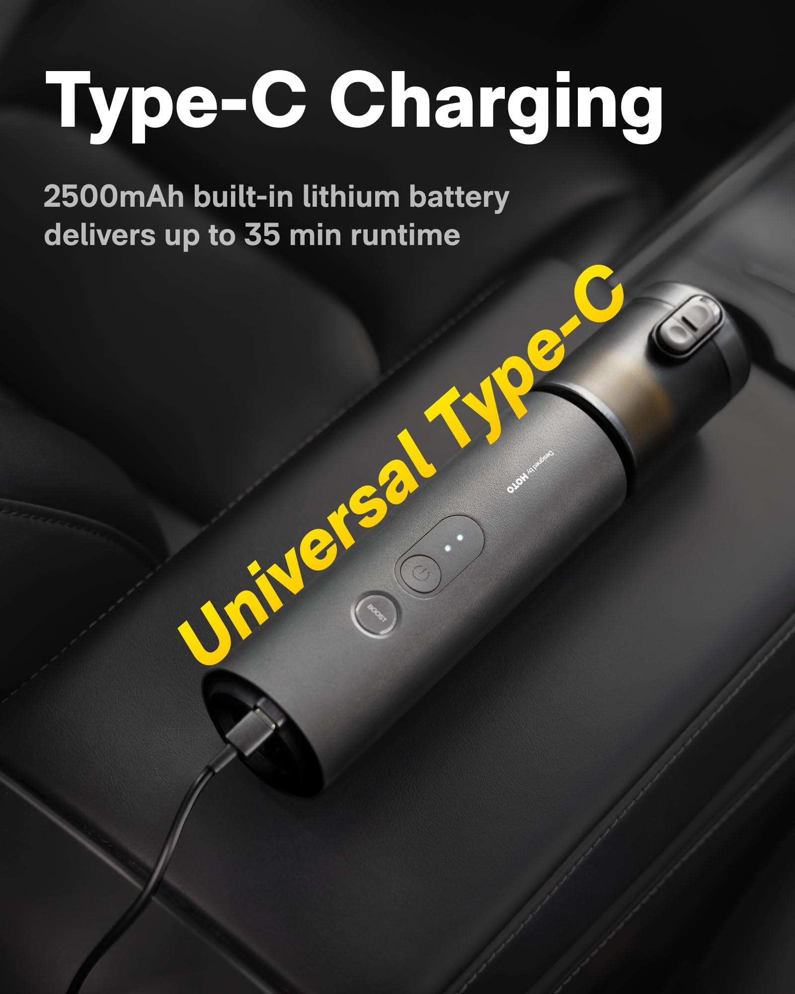 HOTO Handheld Car Vacuum Cleaner Cordless, 4-in-1 Portable Mini Vacuum with 20000Pa Strong Suction, Electric Compressed Air Duster Blower for Car, Desk, Computer, Keyboard, Home, Office Cleaning 🍁 All In One Marketplace Canada