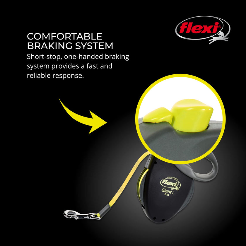 FLEXI® Giant Tape Retractable Dog Leash, Large, 26 ft - Black 🍁 All In One Marketplace Canada