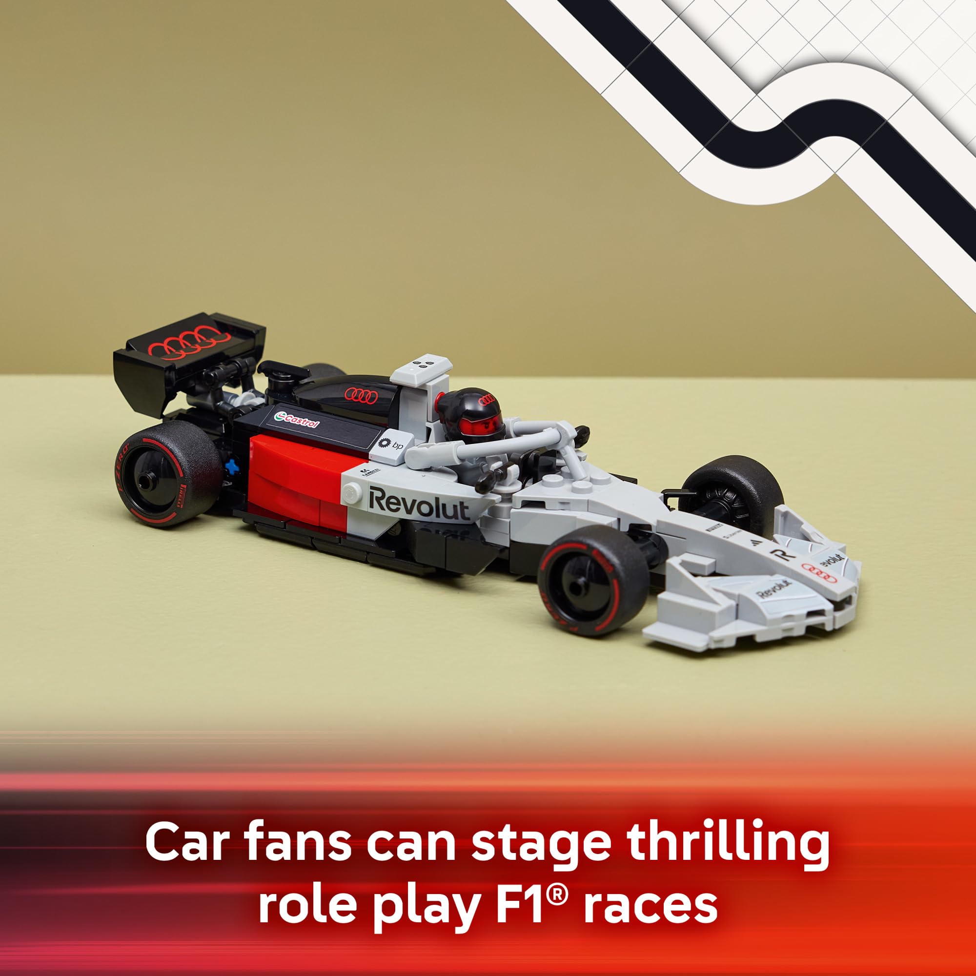 LEGO Speed Champions Audi Revolut F1 Team R26 Race Car Toy - Building Sets for Boys & Girls, Ages 10+ - F1 Car Kit for Display or Play - Gift for Birthdays - 77259 🍁 All In One Marketplace Canada