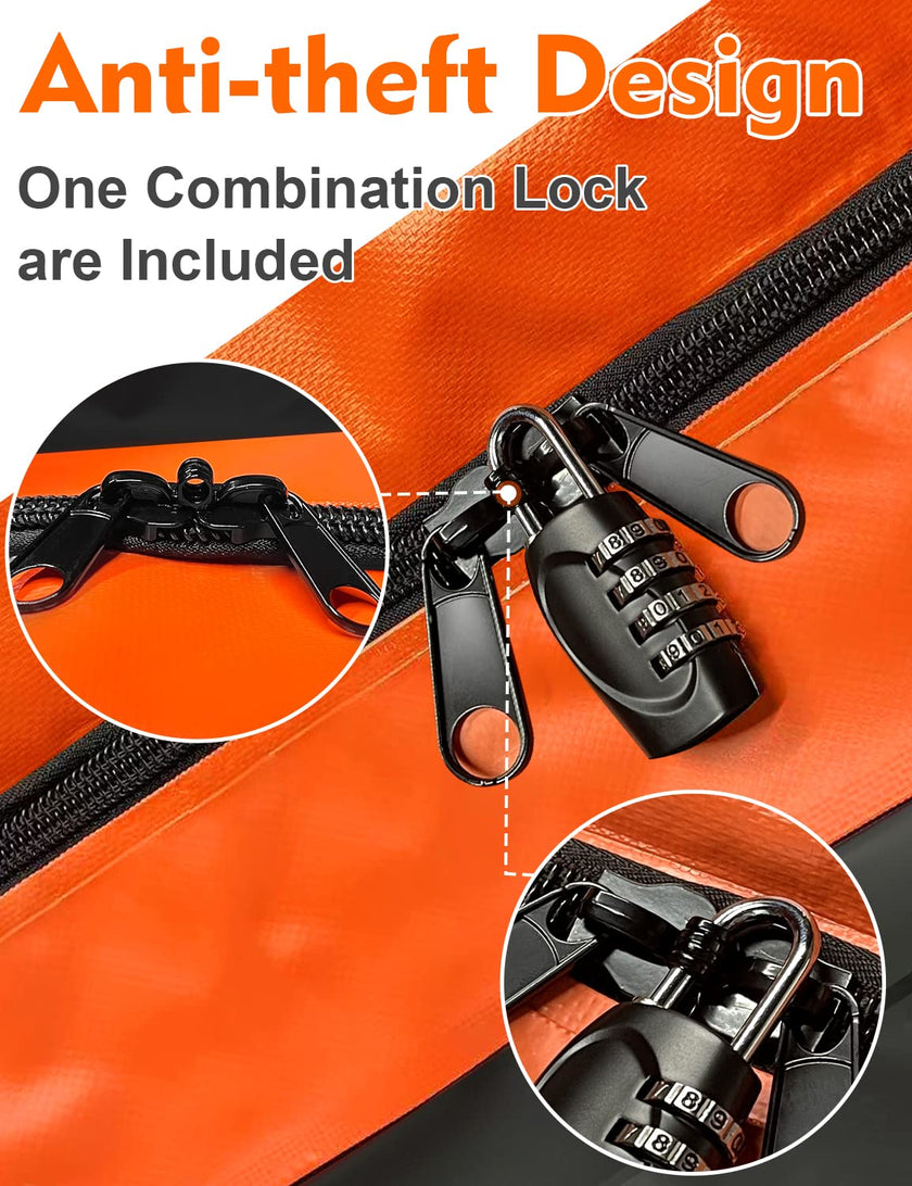 Car Roof Bag Cargo Carrier, 21 Cubic Feet Waterproof Rooftop Cargo Carrier with Anti-Slip Mat + 10 Reinforced Straps + 6 Door Hooks, Suitable for All Vehicle with/Without Roof Rack 🍁 All In One Marketplace Canada