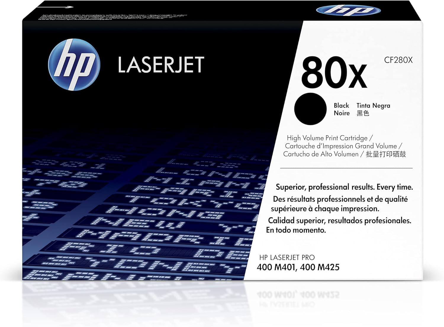 HP 80X (CF280X) Black High Yield Original LaserJet Toner Cartridge
