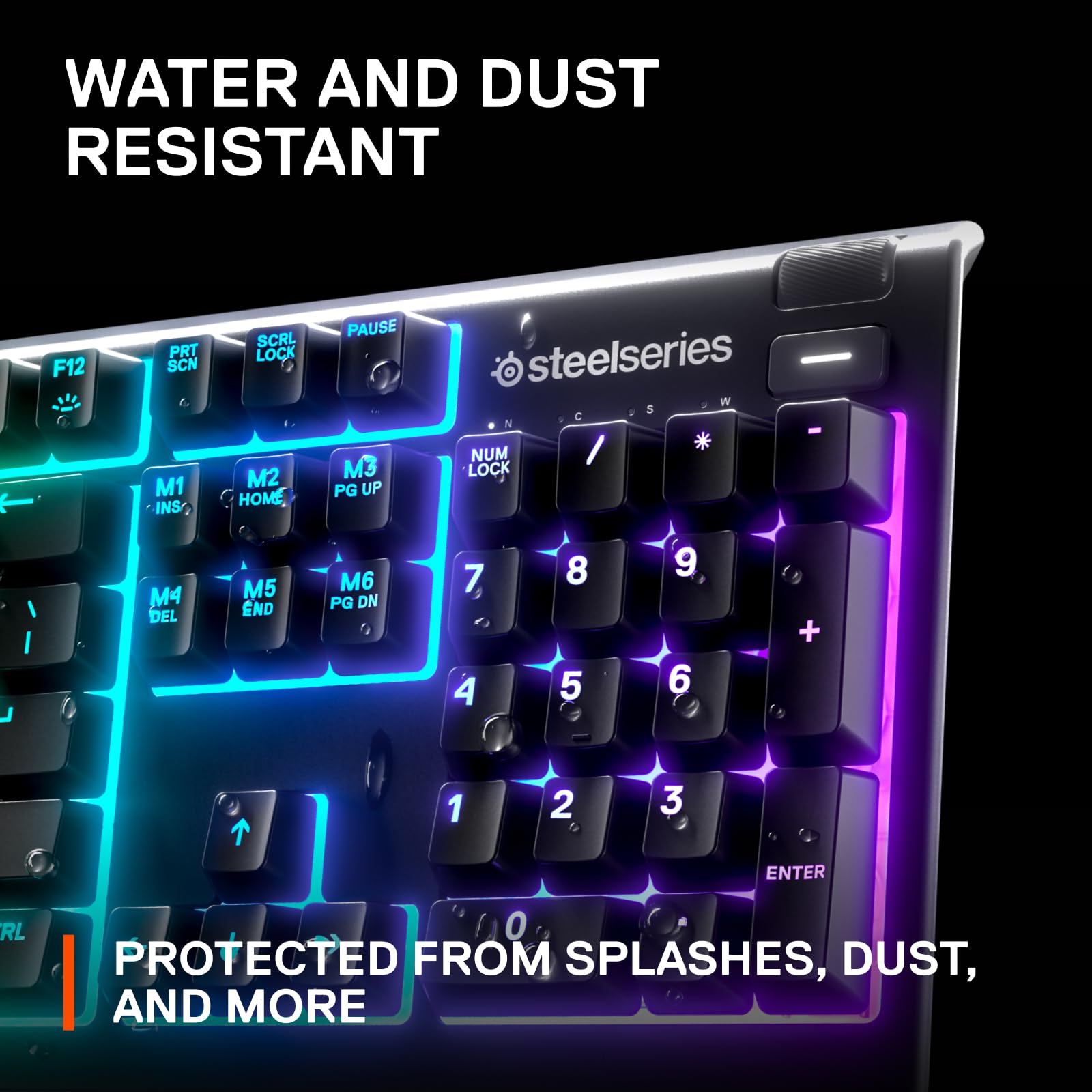 SteelSeries Apex 3 RGB Gaming Keyboard – 10-Zone RGB Illumination – IP32 Water Resistant – Premium Magnetic Wrist Rest (Whisper Quiet Gaming Switch) 🍁 All In One Marketplace Canada