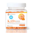 Youtheory K2D3 Zero Sugar Gummies, 1000 IU D3 & MK-7 100 mcg K2, Helps Develop & Maintain Bones & Teeth, Peach Flavour, Vegetarian, 60 Gummies 🍁 All In One Marketplace Canada
