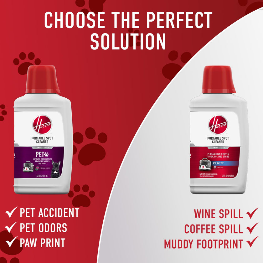 Hoover Spotless Portable Carpet + Upholstery Spot Cleaner Machine, Lightweight Shampooer Machine, Pet Stain Remover, Car and Auto Detailer, Pair with Hoover Carpet Cleaner Solution 🍁 All In One Marketplace Canada