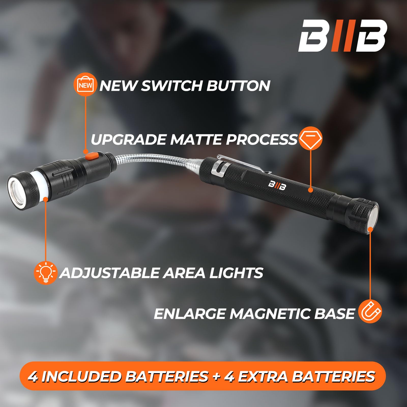 BlIB Gifts for Men, LED Magnetic Pickup Tools Birthday Gifts for Men, Mens Gifts for Him Dad Husband Grandpa, Useful Stocking Stuffers for Adults, Dad Gifts for Mens Who Have Everything, Cool Gadgets 🍁 All In One Marketplace Canada