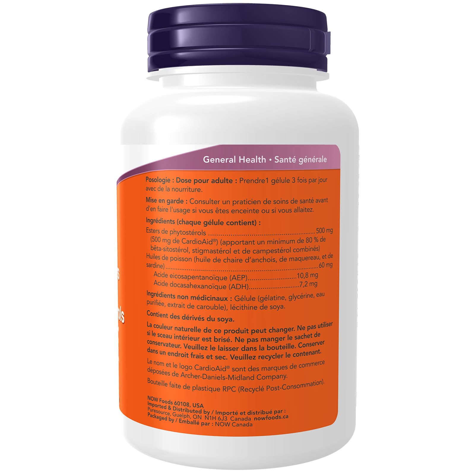 NOW Supplements, Beta-Sitosterol Plant Sterols with CardioAid-S Plant Sterol Esters and Added Fish Oil, 90 Softgels 🍁 All In One Marketplace Canada