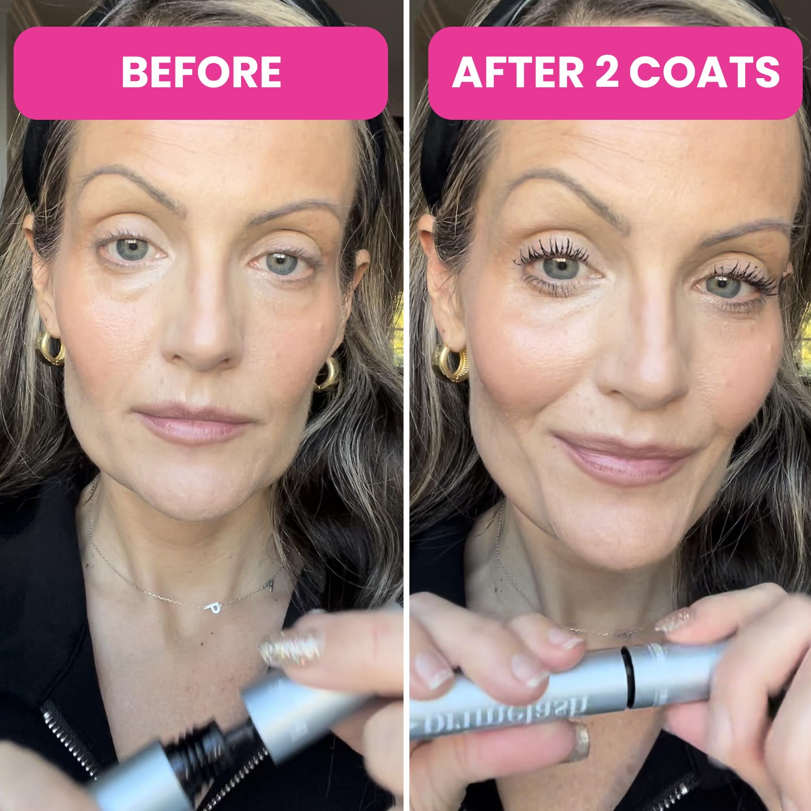 Prime Prometics PrimeLash Mascara for Women over 50 – Volumizing, Incredible Length in 2 Coats – Long-Stay, Zero Clumps, Hypoallergenic (Black) 🍁 All In One Marketplace Canada