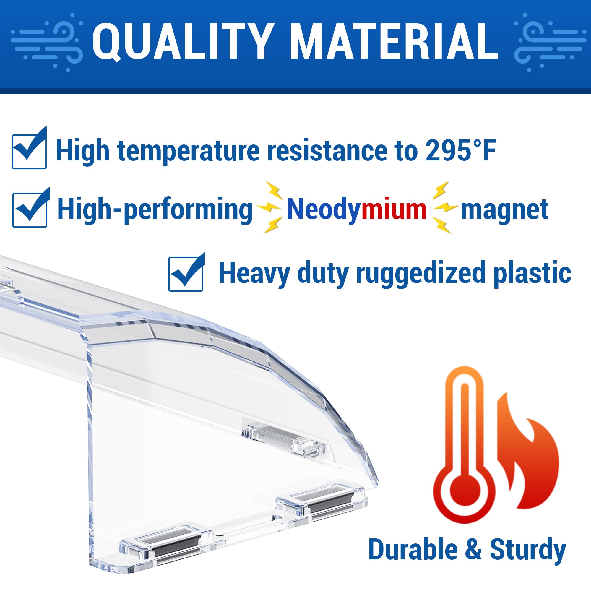 Heat&Air Vent Deflector,Adjustable Between 8’’ to 15’’,Heat Resistant Magnetic Floor Vent deflectors/ac Vent Deflector/Ceiling Vent deflector-2PACK 🍁 All In One Marketplace Canada