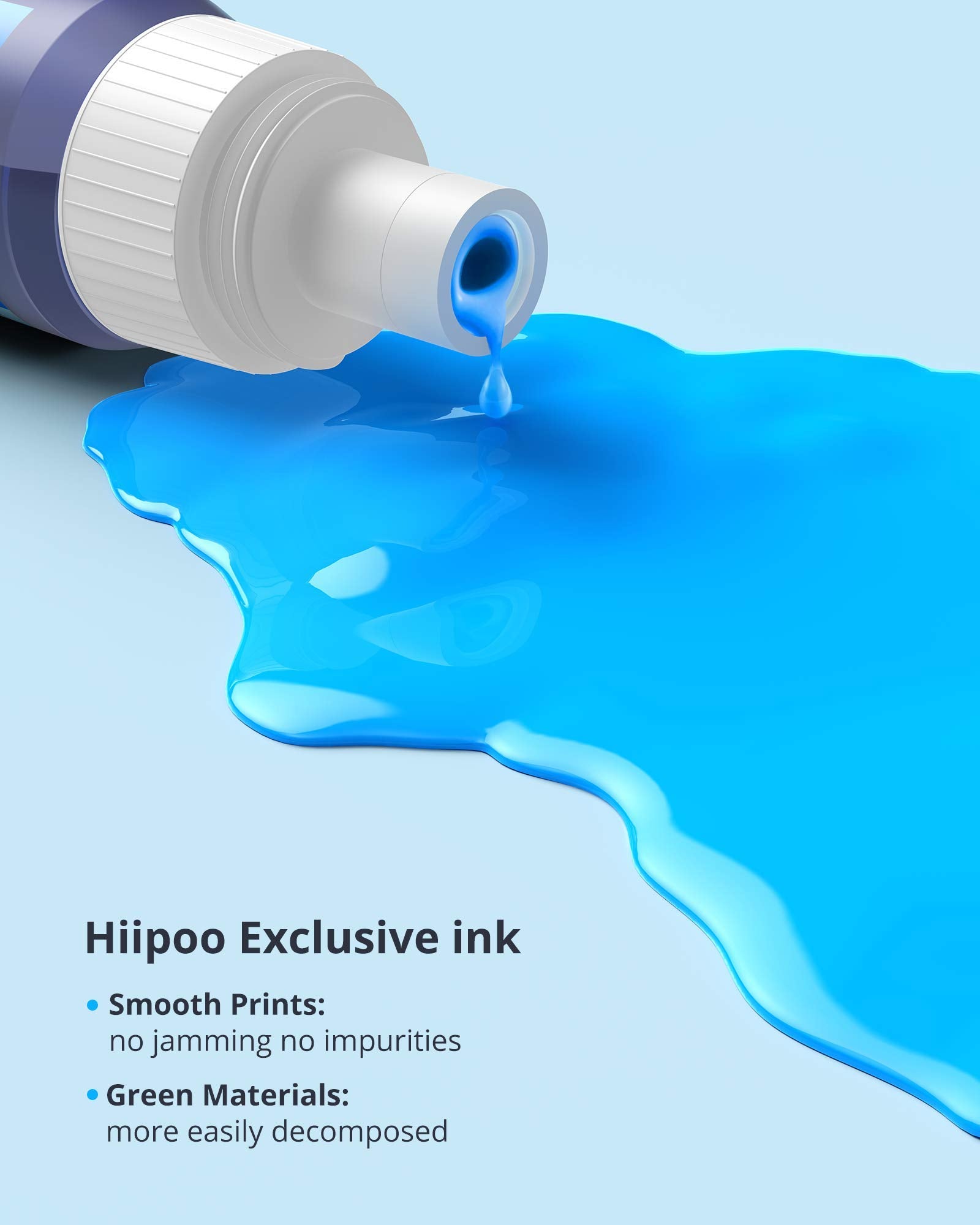 Hiipoo Refill Ink Bottle Replacement for T502 502 Ink for Epson ET-2750 ET2720 ET-2803 ET-2800 ET-2980 ET-3750 ET-4750 ET-3760 ET-4760 ET-2850 ET-4800 ET-3700 ET-15000 Printer 🍁 All In One Marketplace Canada