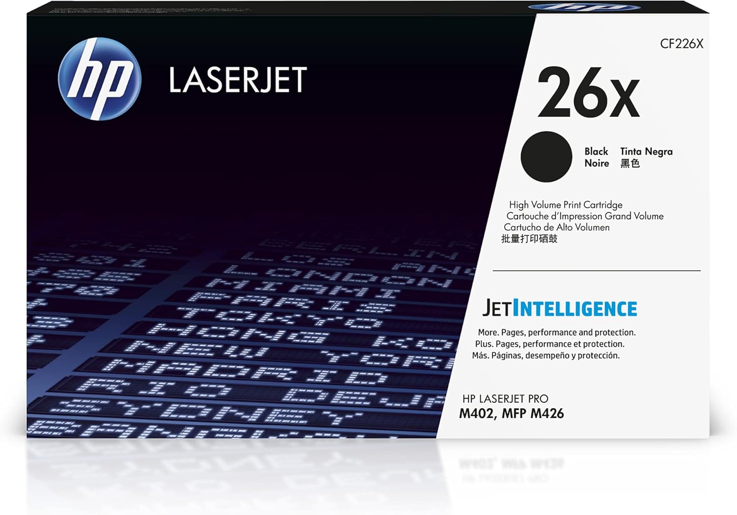 HP 26X (CF226X) Black High Yield Original LaserJet Toner Cartridge
