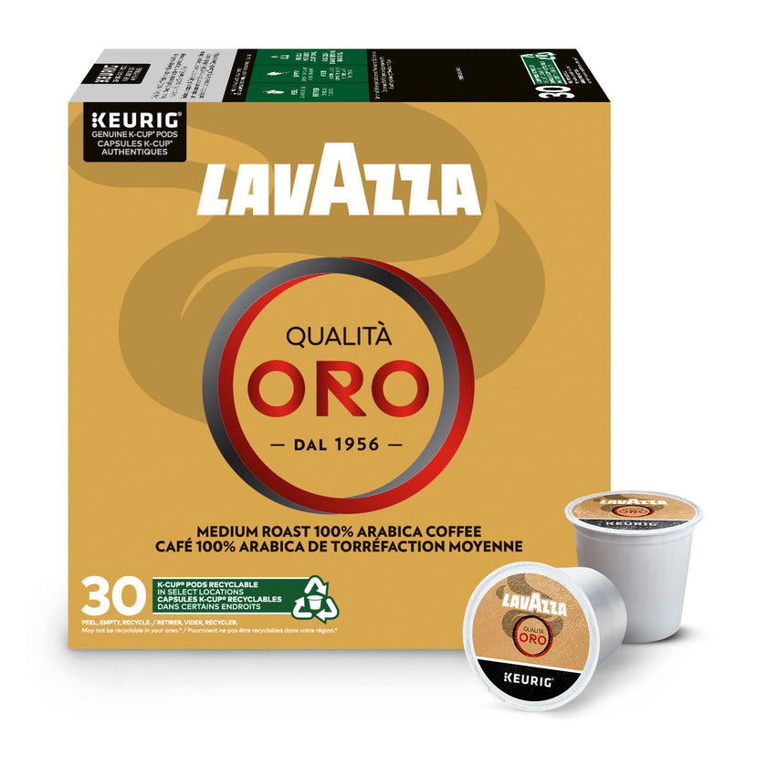 Lavazza Qualità Oro Medium Roast K-Cup Coffee Pods, 30 Count For Keurig Coffee Makers 🍁 All In One Marketplace Canada