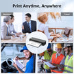 Gloryang Inkless Portable Printer for Travel, Wireless Thermal Printer Supports 8.5 x 11 Inch & A4 Size, Bluetooth Printer Includes Carry Case and 3 Rolls of Thermal Paper Kit, Black 🍁 All In One Marketplace Canada