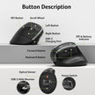 Acer Wireless Ergonomic Mouse, Rechargeable Vertical Mouse, 3 Adjustable DPI 1600/1200/1000, Ergo Mice, 2.4GHz Computer Mouse with 6 Buttons, 2.4GHz USB Receiver for Laptop, PC, Desktop 🍁 All In One Marketplace Canada