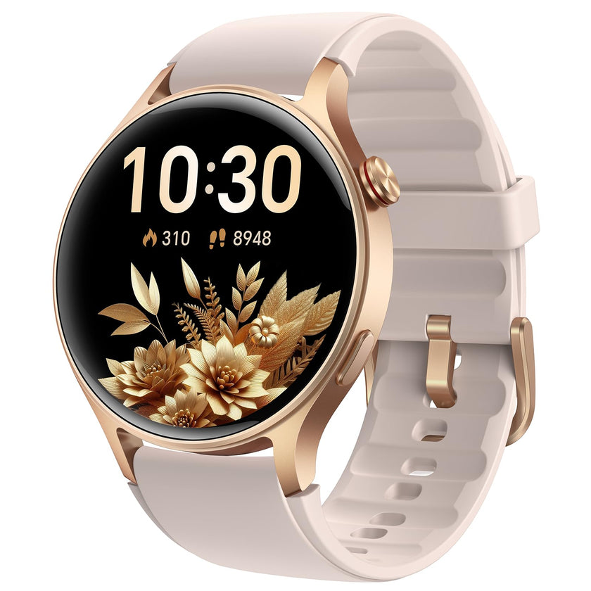 aeac Smart Watch for Women, AMOLED Ultra-Clear Screen Activity Trackers with Heart Rate/Sleep/SpO2 Monitor, Waterproof Fitness Smartwatch for iPhone/Samsung/Android（Pink Gold） 🍁 All In One Marketplace Canada