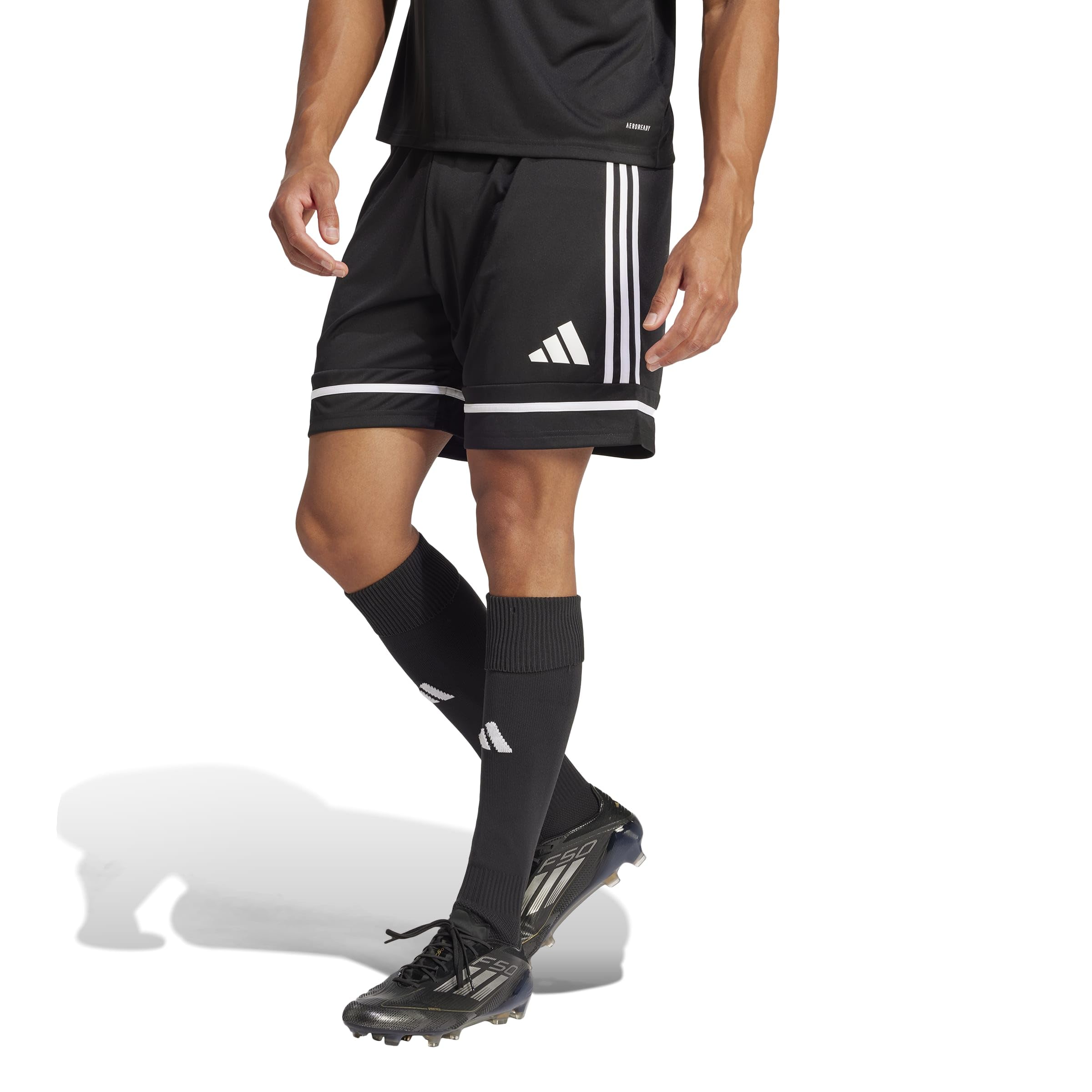 Adidas Men's Squadra 25 Shorts, Black/Black/White, Large 🍁 All In One Marketplace Canada