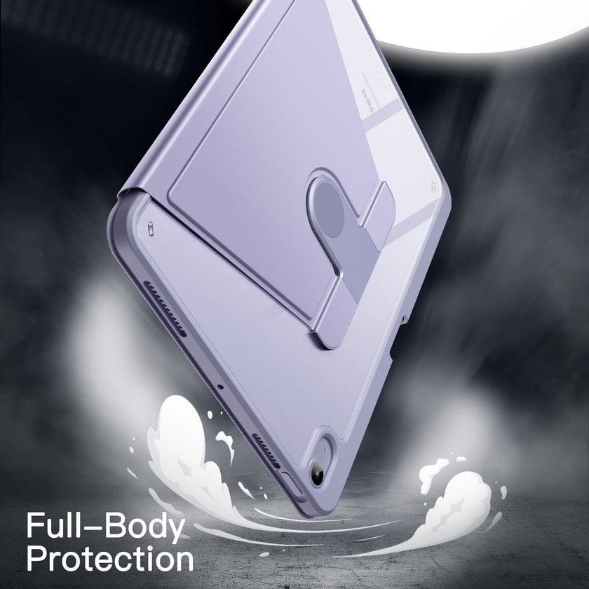 JETech Rotating Case ONLY for iPad Air 11-Inch M4/M3/M2 (2026/2025/2024), iPad Air 5/4 (2022/2020 5th/4th Generation 10.9-Inch), 360 Degree Rotation Protective Stand Cover Clear Back (Purple) 🍁 All In One Marketplace Canada