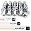 White Knight M12x1.50 Solid Piece Bulge Acorn Lug Nuts (NO Cap) for Select Aftermarket & Factory Wheels, EZ to Install, Durable Carbon Steel, Stylish Triple Layer Chrome Finish - 1907S-20AM (20 Pack) 🍁 All In One Marketplace Canada