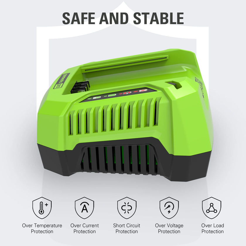 Greenworks PRO 80V Lithium Ion Single Port Rapid Battery Charger GCH8040 🍁 All In One Marketplace Canada