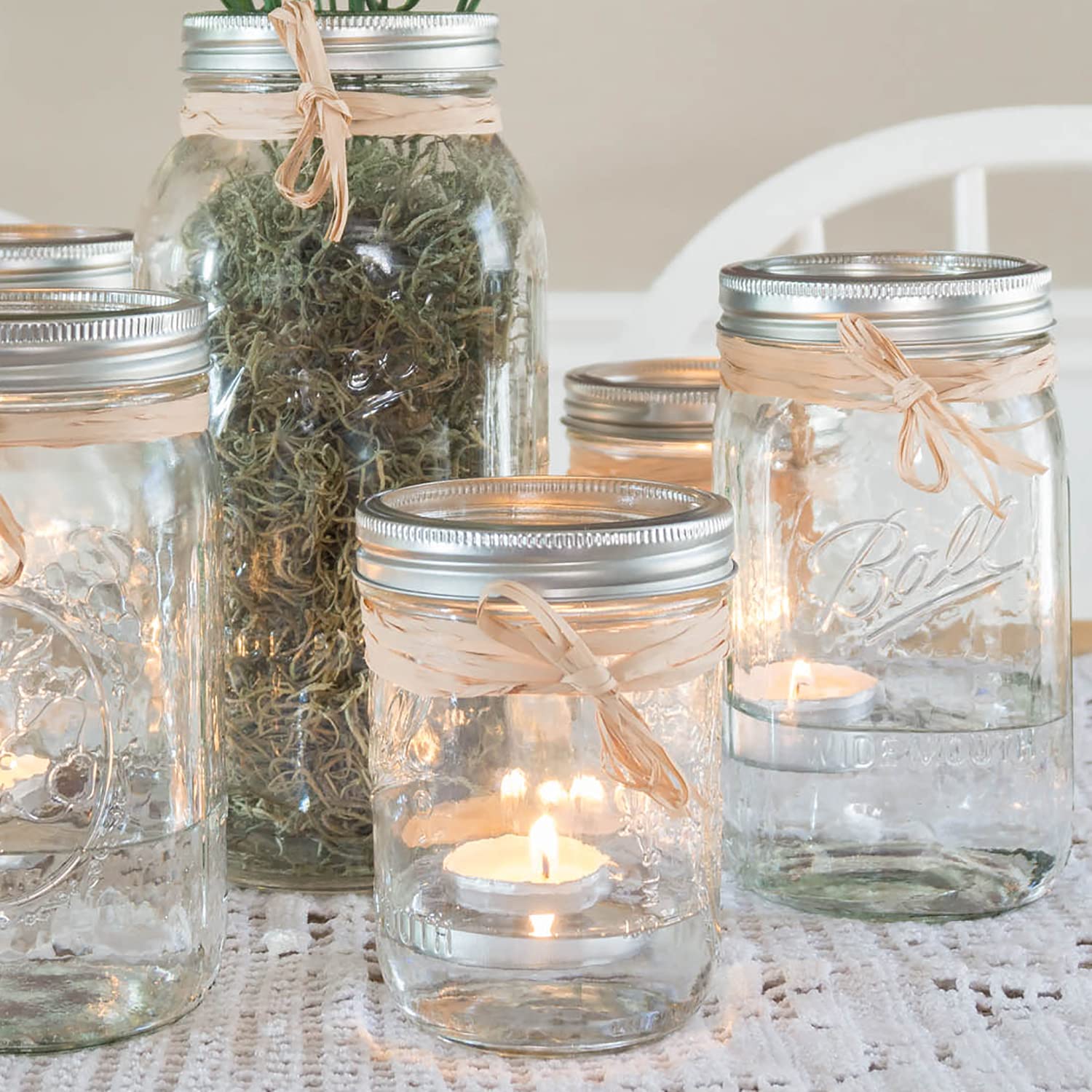 Stonebriar Unscented Tea Light Candles, 6 to 7 Hour Extended Burn Time, Smokeless, White, Bulk Set for Weddings, Events, Home Decor, Emergency Use, 100 Count 🍁 All In One Marketplace Canada