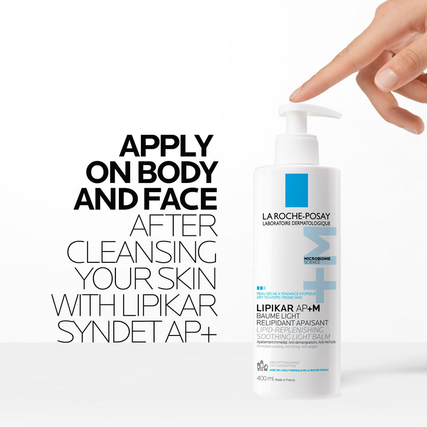 La Roche Posay Lipikar Baume Light AP+M, Body Lotion for Dry Skin, Lightweight Moisturizer with Shea Butter & Niacinamide for Body, Face & Hands, Fragrance Free, Recommended by Dermatologists, 400mL 🍁 All In One Marketplace Canada