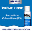 Nix Creme Rinse with Nit Removal Comb - 56gm - Effective Head Lice Treatment 🍁 All In One Marketplace Canada