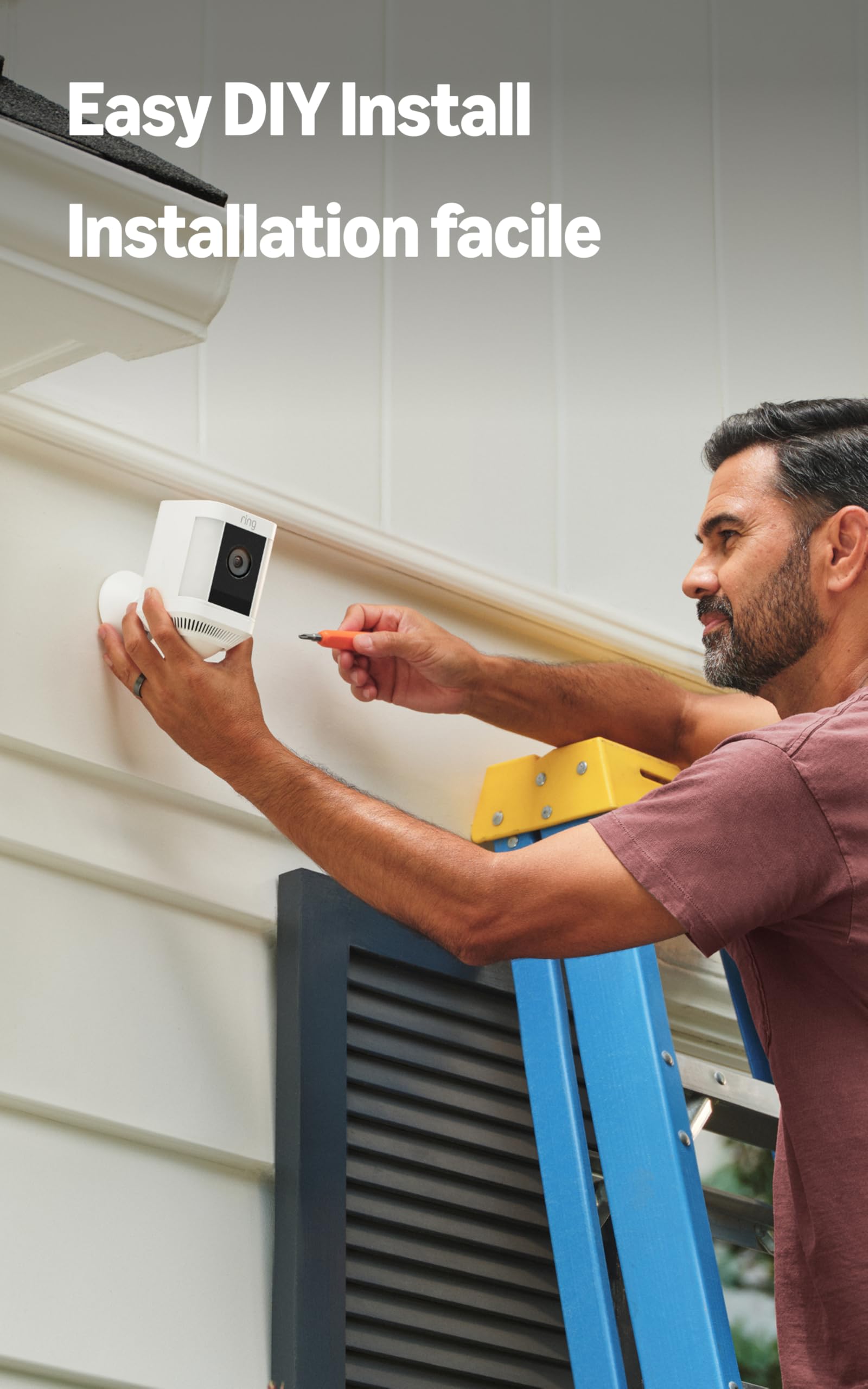 Ring Spotlight Cam Plus, Battery | Two-Way Talk, Colour Night Vision, and Security Siren - Black 🍁 All In One Marketplace Canada
