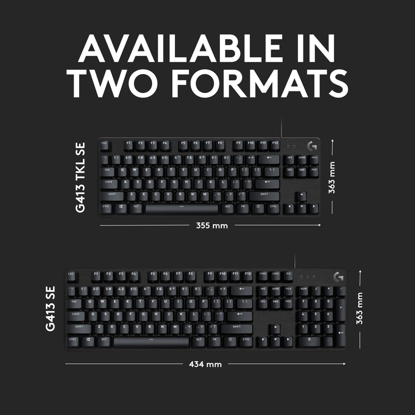 Logitech G413 SE Full-Size Mechanical Gaming Keyboard - Black 🍁 All In One Marketplace Canada