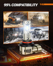 SEALIGHT 2026 Brightest 9005 HB3 LED Headlight Bulbs, 80,000LM 1200% Brighter, 6500K Cool White, 1:1 Halogen Size Wireless, 3 Min Plug and Play Halogen Replacement Conversion Kit, Pack of 2 🍁 All In One Marketplace Canada