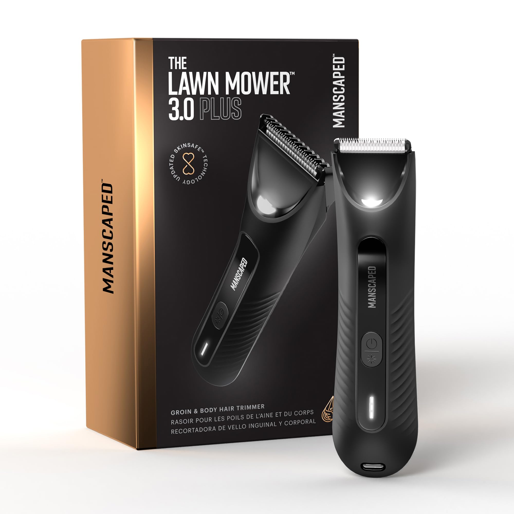 MANSCAPED® The Lawn Mower® 3.0 PLUS Groin & Body Hair Trimmer – Updated SkinSafe® Trimmer Blade, Waterproof Wet/Dry Groomer, USB-C Rechargeable, Men’s Wireless Ball Shaver 🍁 All In One Marketplace Canada