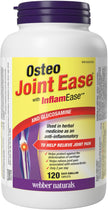 Webber Naturals Osteo Joint Ease with InflamEase and Glucosamine, Helps Ease Joint Pain Associated with Osteoarthritis, 120 Caplets 🍁 All In One Marketplace Canada