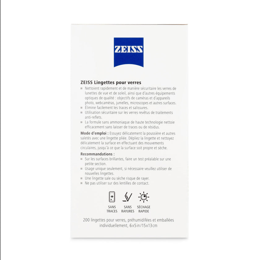 ZEISS Pre-Moistened Lens Cleaning Wipes, 200 Count 🍁 All In One Marketplace Canada