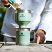 Stanley Perfect Brew Pour Over Set | 12 oz Camp Mug with Lid Included | Drip Coffee Maker with Reusable Filter | Insulated Stainless Steel | BPA-Free | Hammertone Green 🍁 All In One Marketplace Canada