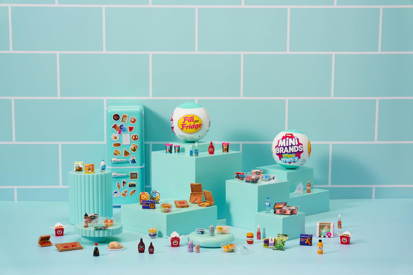 Mini Brands Fill The Fridge Playset w/UV Light by ZURU, Collectibles, DIY, Resin Play, Exclusive Recipe, NOT Edible, 8+ 🍁 All In One Marketplace Canada