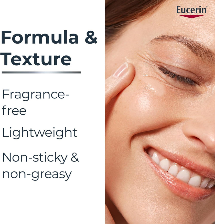 Eucerin Anti-Wrinkle Eye Cream, Smoothing, Anti-Age, Hyaluronic Acid, 15mL 🍁 All In One Marketplace Canada