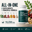 ALL-IN-ONE Moringa 8000 mg with Ceylon Cinnamon 4000 mg, Tart Cherry, Turmeric, Ginger & Garlic (Per Serving: 2 Capsules) – Antioxidant, Detox, Energy & Metabolic Support – Made in Canada 🍁 All In One Marketplace Canada