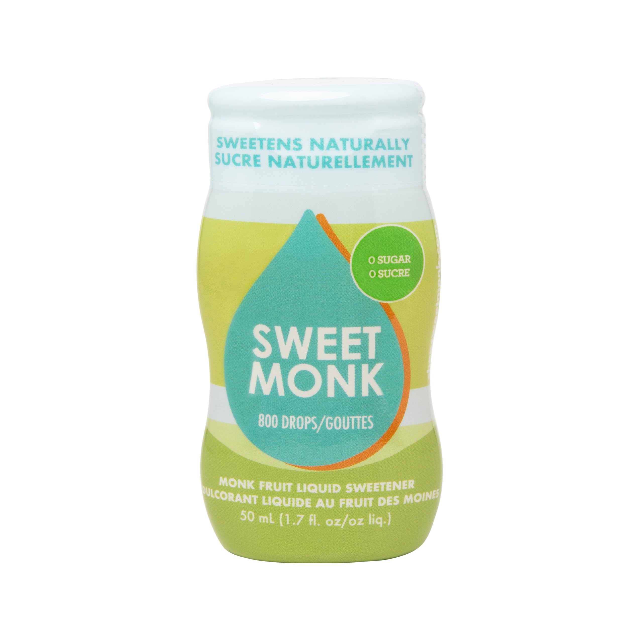 SweetMonk - 100% Pure Original Monk Fruit Liquid Sweetener Sugar Substitute - 1.7oz | No Water Added MonkFruit Extract | Zero Calorie Keto Friendly MonkFruit Drops | Vegan, Gluten Free | No Stevia 🍁 All In One Marketplace Canada